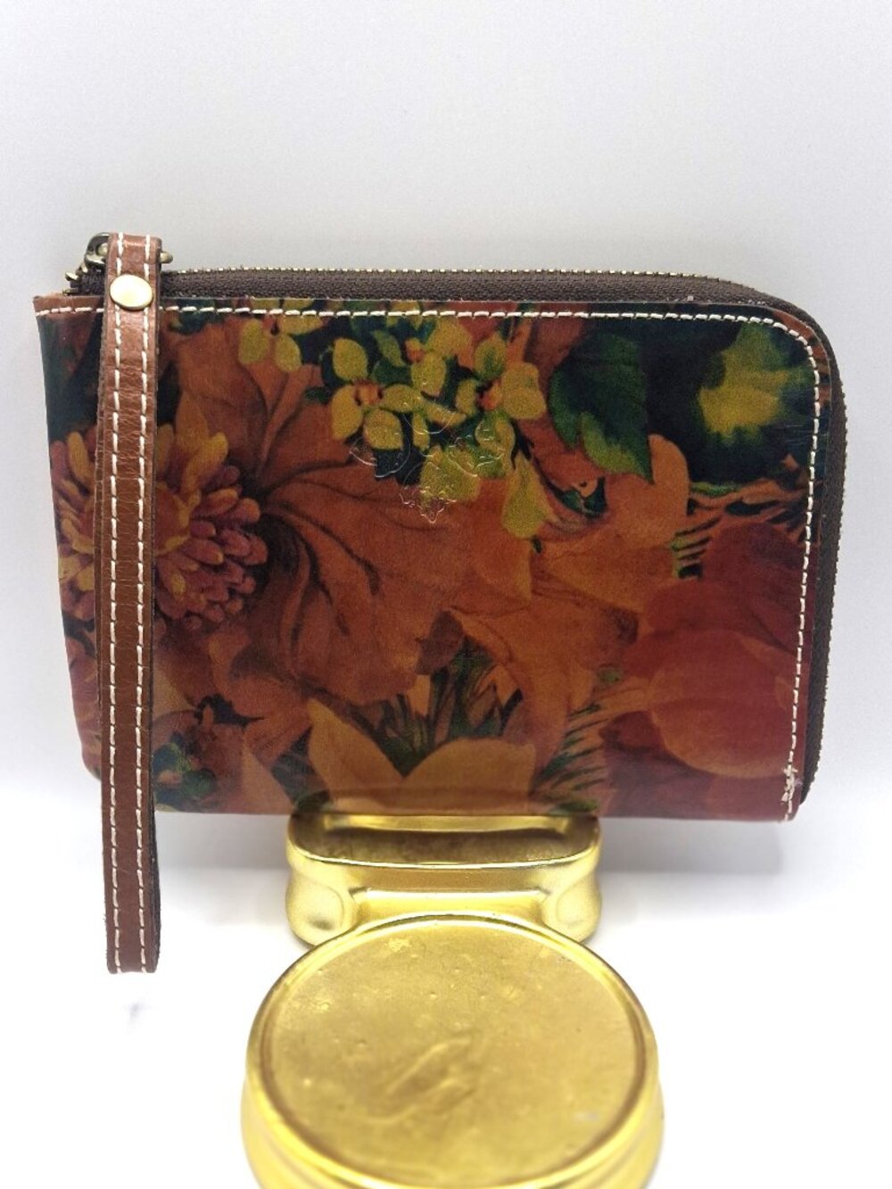 Patricia Nash Floral Wristlet, like new